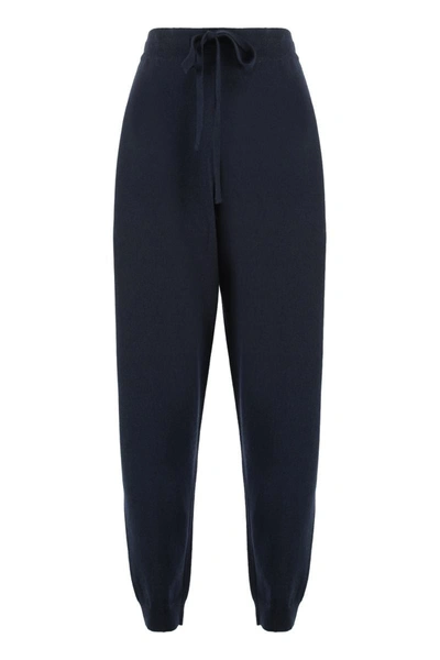 Nanushka Ylia Wool-blend Sweatpants In Blue