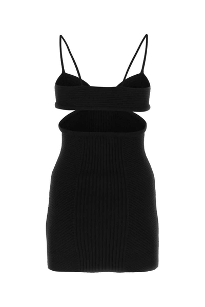 Shop Off-white Off White Dress In Black