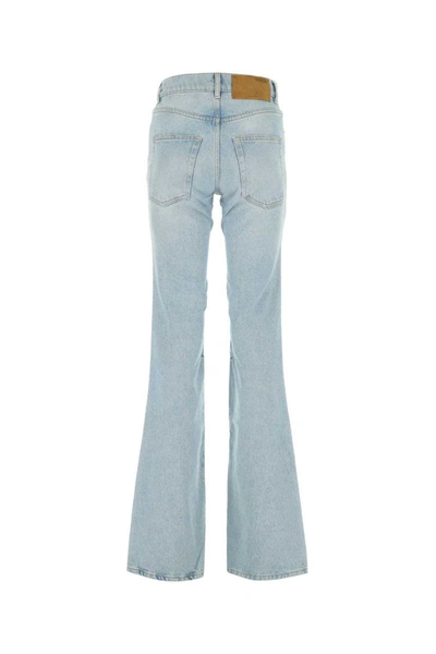 Shop Off-white Off White Jeans In Light Blue