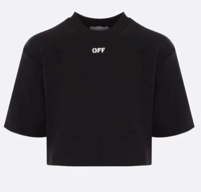 Shop Off-white Off White T-shirts And Polos Black In Nero