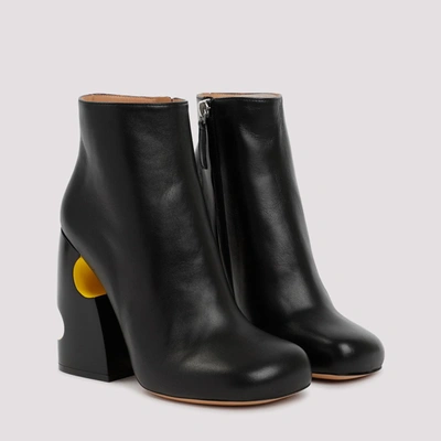 Shop Off-white Pop Bulky Nappa Ankle Boot Shoes In Black
