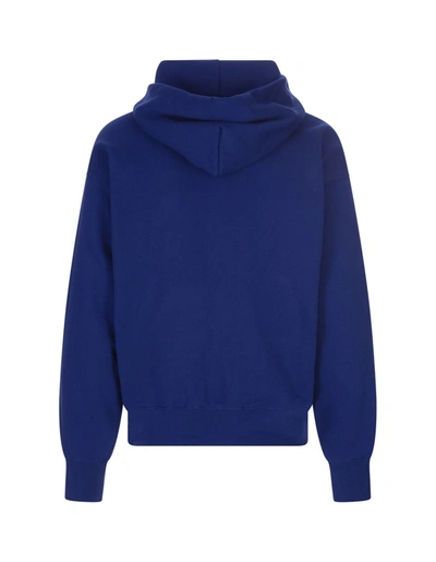 Shop Off-white Skate Hoodie With Logo In Blue