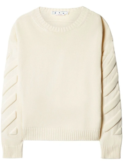 Shop Off-white Sweater With Logo