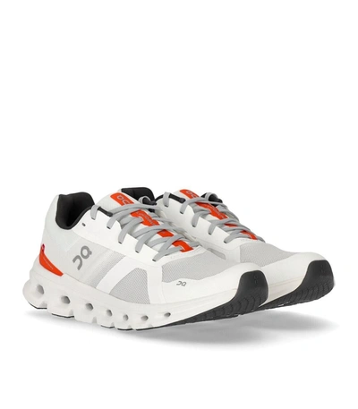 On Cloudrunner Running Shoe In White