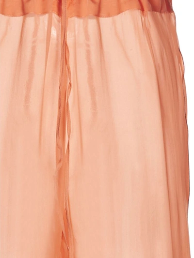 Oseree Lumière Plumage Wide-leg Trousers In Pink
