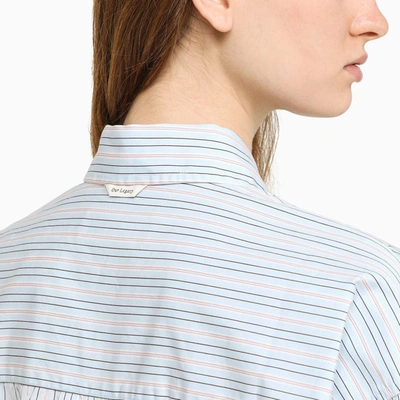 Shop Our Legacy Striped Oversize Shirt In Light Blue