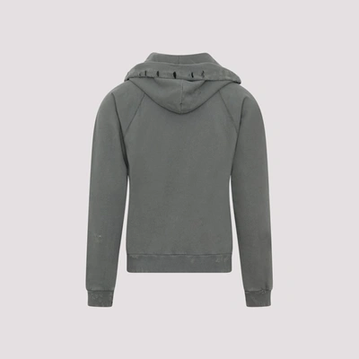 Palm Angels Gd Pa Bear Ripped Slim Hoodie In Black