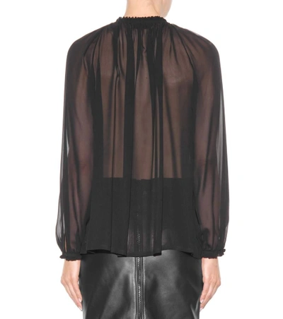 Shop Tom Ford Silk Blouse In Black