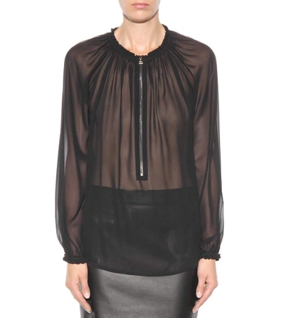 Shop Tom Ford Silk Blouse In Black