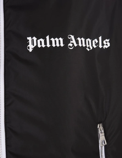Shop Palm Angels Padded Track Jacket With Logo In Black