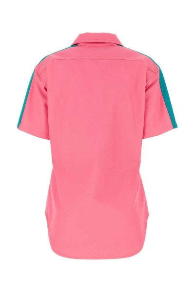 Shop Palm Angels Shirts In Pink