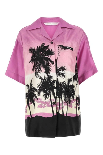 Shop Palm Angels Shirts In Printed