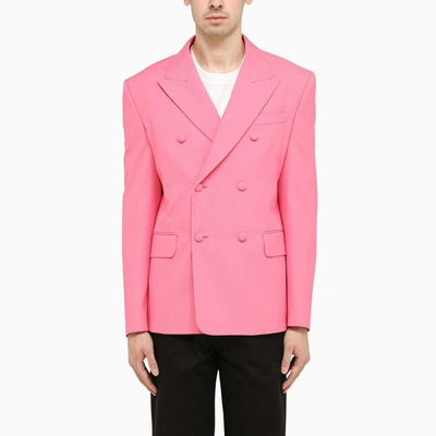 Shop Palm Angels Sonny Double-breasted Jacket In Pink