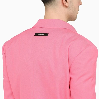 Shop Palm Angels Sonny Double-breasted Jacket In Pink