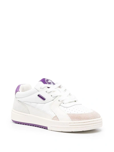 Shop Palm Angels Sneakers With Logo In White