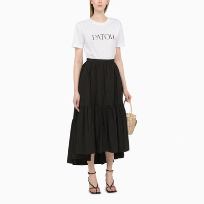Shop Patou Skirt With Ruffles In Black