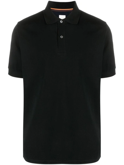 Shop Paul Smith Cotton Polo Shirt In Black
