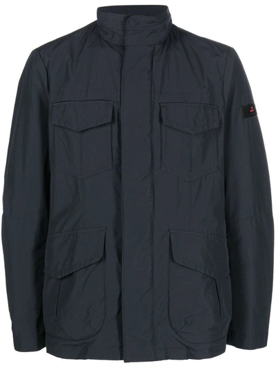 Peuterey Long Sleeve Casual Jacket In Blue