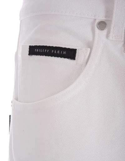 Philipp Plein Jeans In White