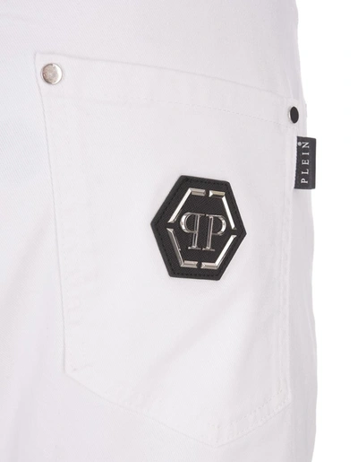 Philipp Plein Jeans In White