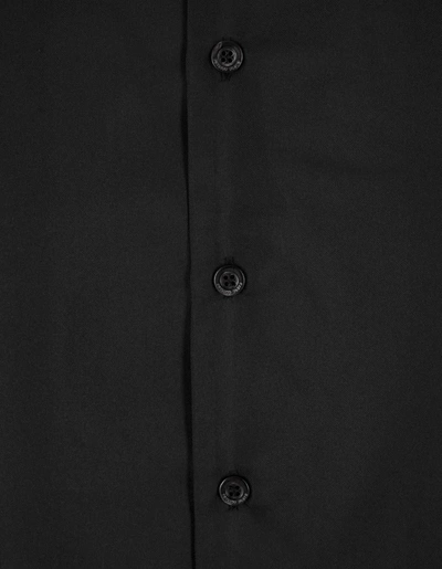 Shop Philipp Plein Paisley Band Shirt In Silk In Black