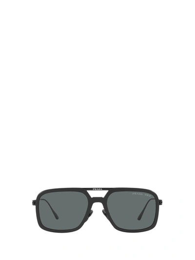 Shop Prada Eyewear Sunglasses In Matte Black