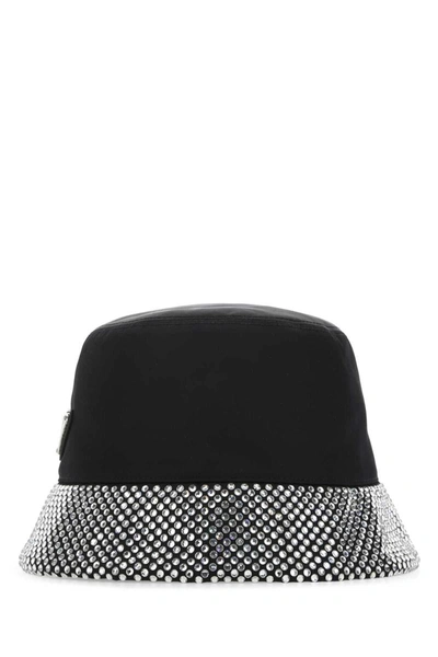 Shop Prada Hats And Headbands In Black