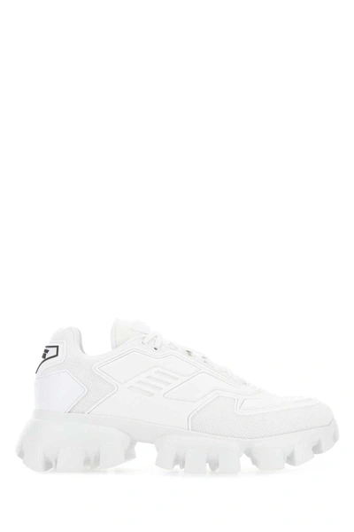 Shop Prada Sneakers In White