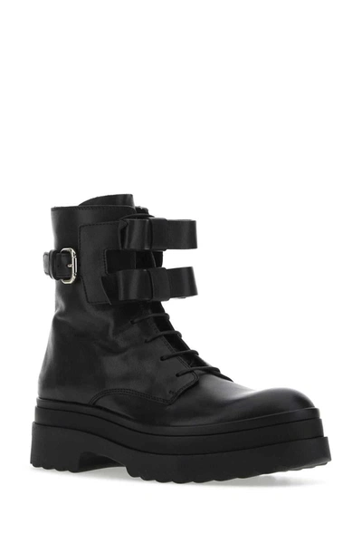 Shop Red Valentino Red V Boots In Black