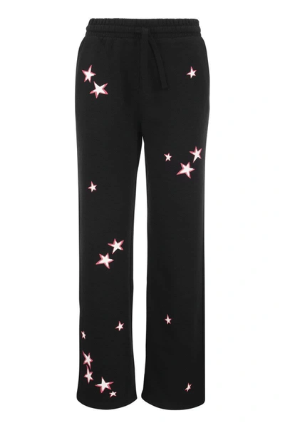 Shop Red Valentino Jersey Trousers In Black