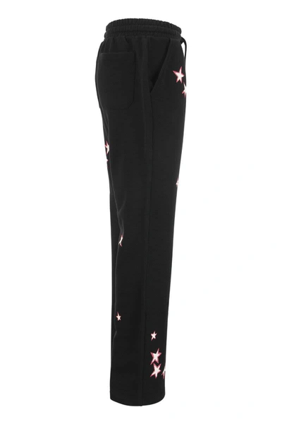 Shop Red Valentino Jersey Trousers In Black