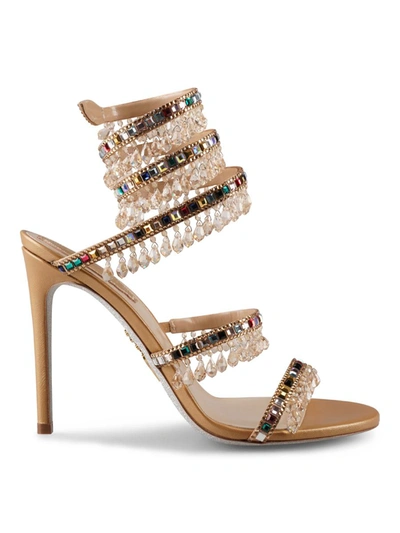 Shop René Caovilla Rene Caovilla Sandals Shoes In Metallic