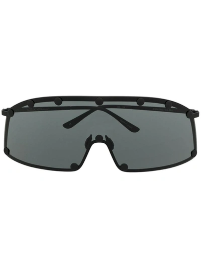 Shop Rick Owens Sunglasses In Black