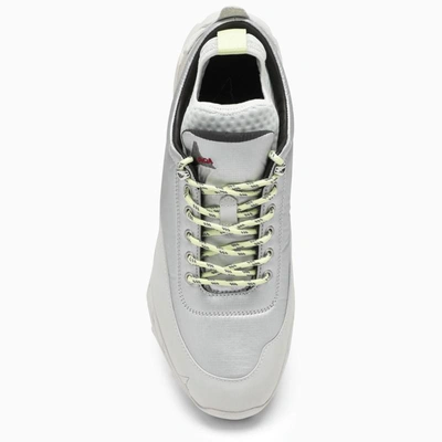 Shop Roa Silver Nylon Low Lace-up In Metal