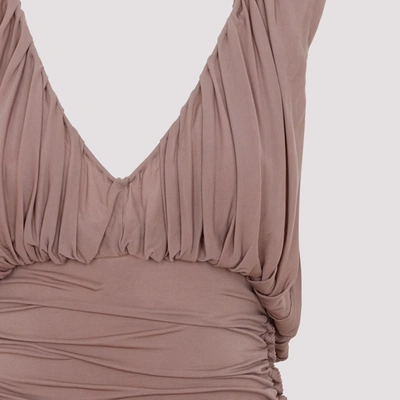 Shop Saint Laurent Dress In Nude &amp; Neutrals