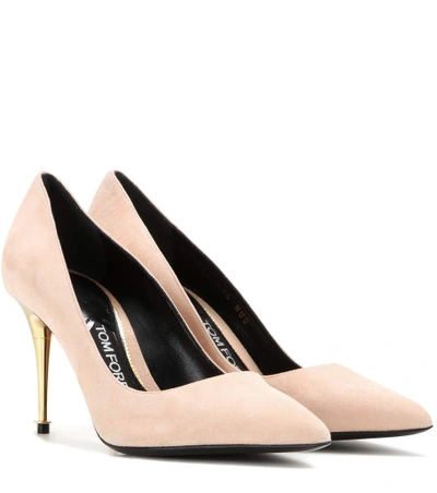 Tom Ford Suede Pumps In Beige