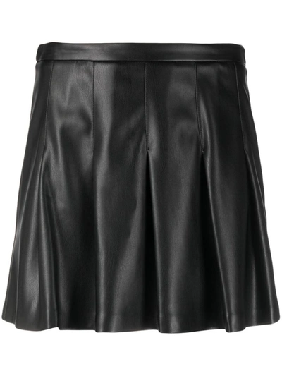 Shop Semicouture Jada Pleated Mini Skirt In Black