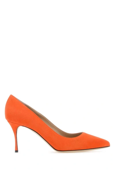 Shop Sergio Rossi Heeled Shoes In Orange