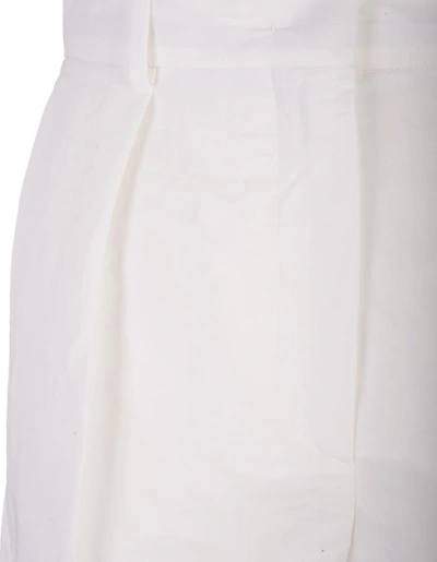 Shop Sportmax Novak Shorts In White