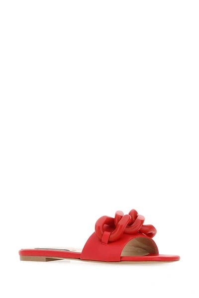 Shop Stella Mccartney Slippers In Red
