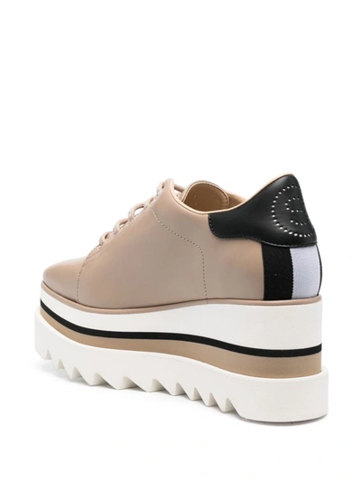 Shop Stella Mccartney Sneak-elyse Platform Sneakers In Beige