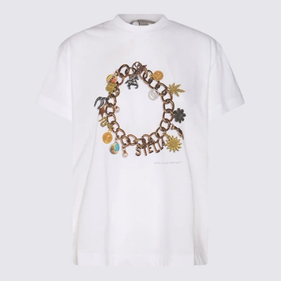 Shop Stella Mccartney White Multicolour Cotton T-shirt In Pure White