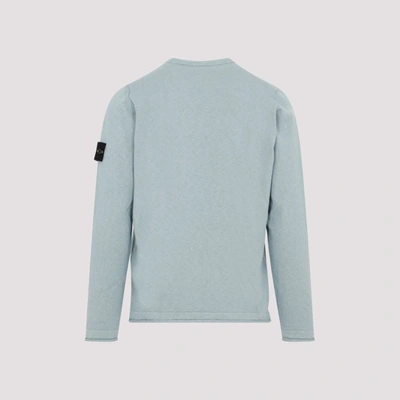 Shop Stone Island Cotton Sweater In Blue
