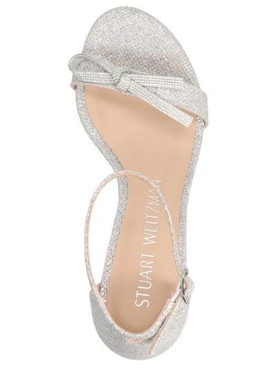 Shop Stuart Weitzman 'nearlynude' Sandals In Silver