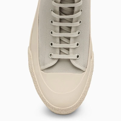 Studio Nicholson High-top Canvas Trainer Textured Sole In Beige