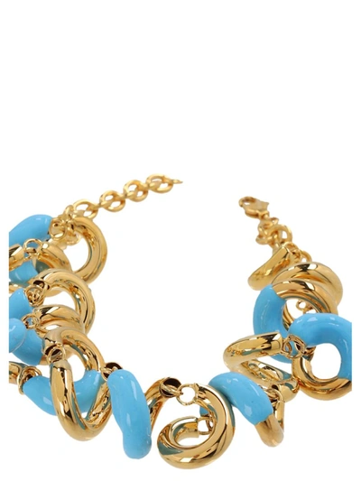 Shop Sunnei 'fusillo' Necklace In Light Blue