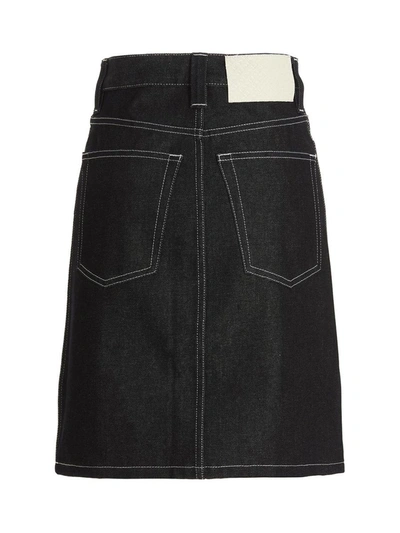 Sunnei Blue Belli Dentro Denim Miniskirt In Blue