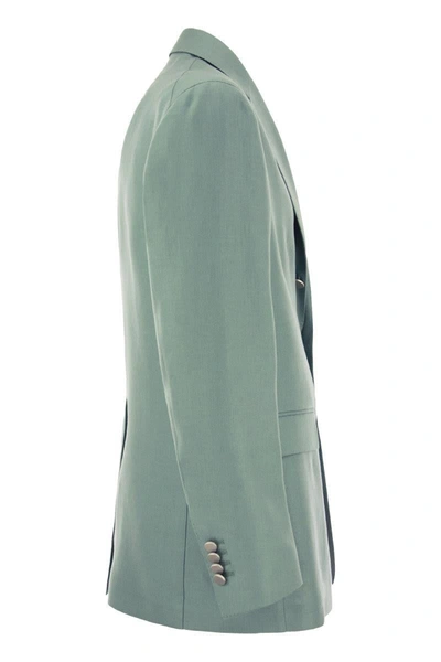 Tagliatore Men's Two-button Wool Jacket In Green