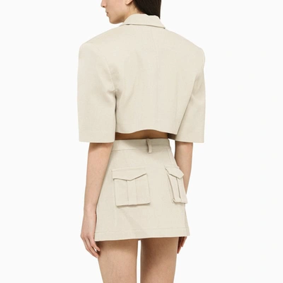 The Mannei Wool Jacket In Beige
