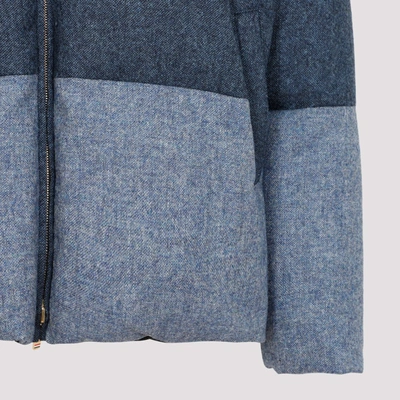 Shop Thom Browne Bar Reversible Jacket Coat In Blue